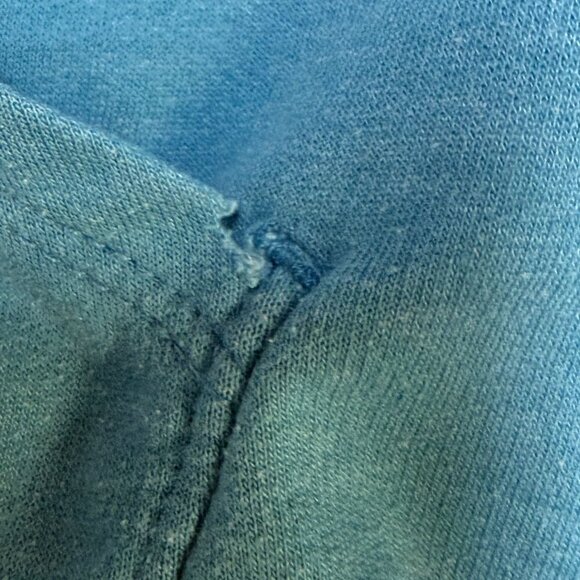 Patagonia Girls Fitz Roy Rainbow Hoodie Aqua Blue M GUC - Picture 8 of 13